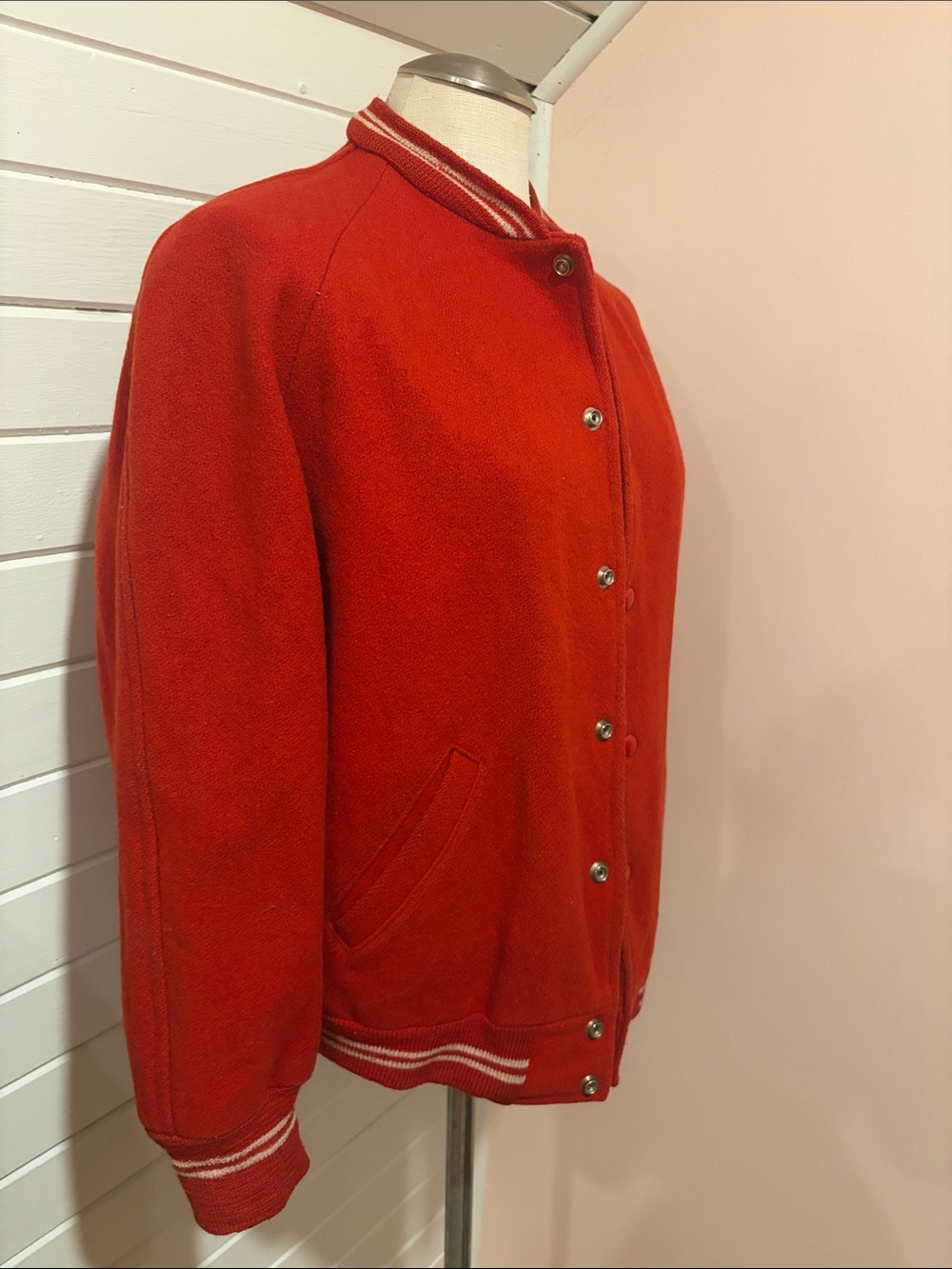 Vintage UBC Engineers Red Wool Varsity Jacket, Men’s Medium - Picture 6 of 6